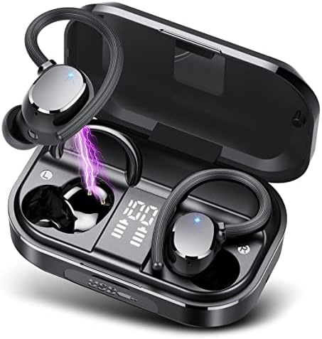 POMUIC Ecouteur Bluetooth sans Fil Sport, Casque Bluetooth 5.3 sans Fil avec HiFi Stéréo, 120H de Lecture avec Réduction de Bruit Mic, Écouteurs Étanches IPX7, USB-C Charge Rapide avec Dual Écran LED
 Avis, Fiche Technique et Prix au Maroc