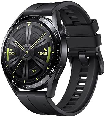 HUAWEI WATCH GT 3 46 mm,Longue autonomie,AI Running Coach,100+ modes sport,Appels Bluetooth,Positionnement à cinq systèmes,Suivi de la fréquence cardiaque,Surveillance du SpO2,iOS et Android,Noir Fiche Technique et Prix au Maroc