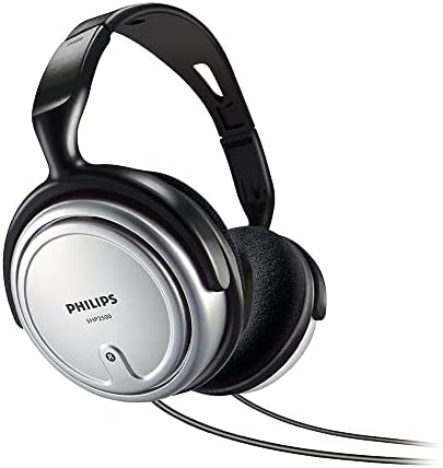 Philips Audio HiFi TV SHP2500/10 casque TV (son de grande excellence, isolation phonique, maintien parfait, régulateur de volume, cble extra long 6 m) Argent/Noir Avis, Fiche Technique et Prix au Maroc