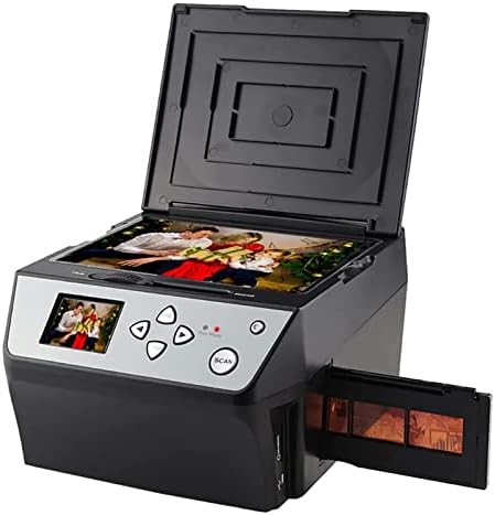 Scanner De Diapositives, Convertir Couleur Et Noir Et Blanc 35 Mm, 110 Diapositives Négatives De Film/Photo/Document/Carte De Visite en Photos Numériques JPEG, Prise en Charge De La Sortie USB. Fiche Technique et Prix au Maroc