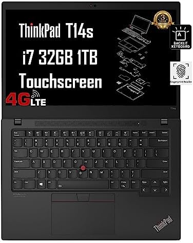 Lenovo ThinkPad T14s (Intel Core i7-1185G7 vPro, 32 Go de RAM, 1 To SSD, écran tactile FHD 14", 4G LTE), ordinateur portable professionnel, batterie 14 heures, rétroéclairé, empreinte digitale, webcam FHD, Wi-Fi 6, Win 11 Pro - 3 -Ans de garantie
 Fiche Technique et Prix au Maroc