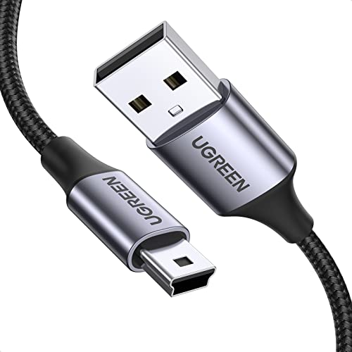 UGREEN Câble Mini USB Nylon Tressé Câble USB 2.0 Type A vers Mini B Coque en Aluminium Compatible avec Appareil Photo GPS Garmin Disque Dur Manette PS3 Calculatrice GoPro Hero 4 MP3 (1M) Fiche Technique et Prix au Maroc