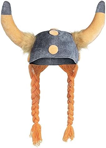 Boland 01296 - Casque gaulois, chapeau en tissu, viking, guerrier, tresses souples, romain, carnaval, halloween, carnaval, fête à thème, déguisement, théâtre, couvre-chef Avis, Fiche Technique et Prix au Maroc