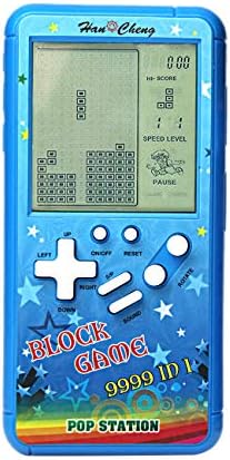 Nouvelle Coque Couleur Grand écran Console de Jeu en Brique rétro Petit Corps Grand écran intégré 23 Jeux alimentés par 2 Piles AA (Non incluses) Voyage extérieur intérieur (Bleu) Fiche Technique et Prix au Maroc