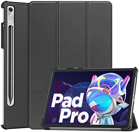 GMUJIAO Compatible avec Lenovo Tab P12 12.7 inch pour Cover,Étui de Téléphone en Cuir PU Ultra Mince avec Fonction de Support avec Trois Supports Pliants [Anti-Chute]-Noir Fiche Technique et Prix au Maroc