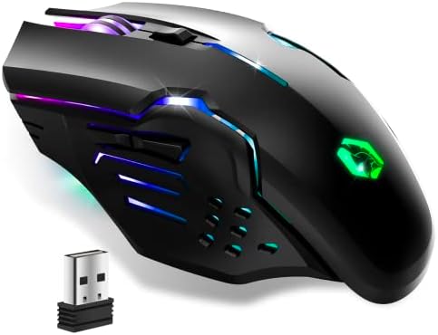EMPIRE GAMING - RF903 Souris Gamer sans Fil Wireless 2,4GHz - Rétroéclairage LED RGB - Ergonomique - 4800 DPI 500Hz - PS4, PS5, XboxOne/Series, PC et Mac - NoirAvis,  Fiche Technique et Prix au Maroc