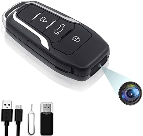 Camera Espion de Voiture, 64GB Caméra Cachée 1080P avec Enregistrement Vidéo et Audio, Détection de Mouvement, 8 Heures d'Autonomie de Batterie, 64GB Fiche Technique et Prix au Maroc