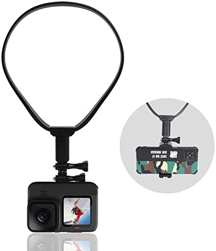 Support de cou Selfie compatible avec Insta360 Hero Gopro AKASO DJI pour appareil photo et téléphone vidéo par Piwerod
 Fiche Technique et Prix au Maroc