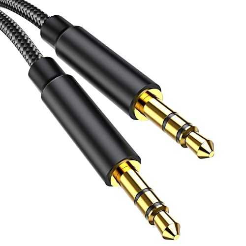 Gulemfy Câble Jack 3.5mm, Cable Jack Audio Mâle vers Mâle [1.2m] Câble Auxiliaire Stéréo en Nylon Compatible avec Casques, Autoradios, Smartphones, iPhones, iPod, iPad, Lecteur Mp3 et Plus Fiche Technique et Prix au Maroc