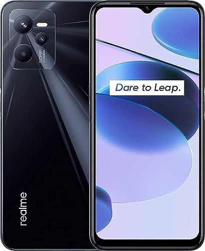 Realme C35 128GB 4GB RAM Factory Unlocked (GSM Only | No CDMA - not Compatible with Verizon/Sprint) | Bundle w/Fast Car Charger - Glowing Black Fiche Technique et Prix au Maroc