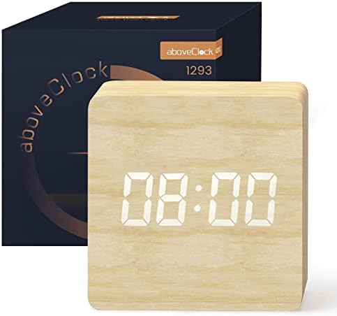 aboveClock Réveil Numérique, Réveil Matin LED Horloge Digitale avec Affichage Date, Température, 3 Alarmes, 4 Niveaux de Luminosité, Horloge Numérique Alimenté par Batterie ou USB【Bois Clair】
 Avis, Fiche Technique et Prix au Maroc