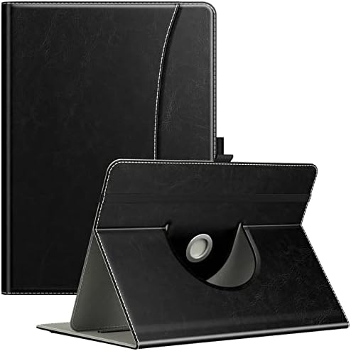 MoKo Étui Universel Compatible avec 9-11" iPad/iPad Air/iPad Pro/Samsung Galaxy Tab/Lenovo Tab/Fire HD Tablette, Coque en PU Légère à Rotation de 360° avec Rangement Support Intégré, Noir Fiche Technique et Prix au Maroc
