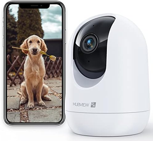MUBVIEW Caméra Surveillance WiFi Intérieure 360°,2K Babyphone Camera, Camera WiFi 2.4Ghz,24/7,Vision Nocturne,Détection de Mouvement Suivi Intelligent,Suivi du Mouvement,Audio Bidirectionnel Fiche Technique et Prix au Maroc
