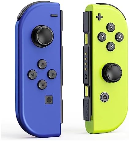 Pygeskx Manette sans fil pour Switch avec Double Vibration/Wake-up function/Screenshot Blue&Yellow Avis, Fiche Technique et Prix au Maroc