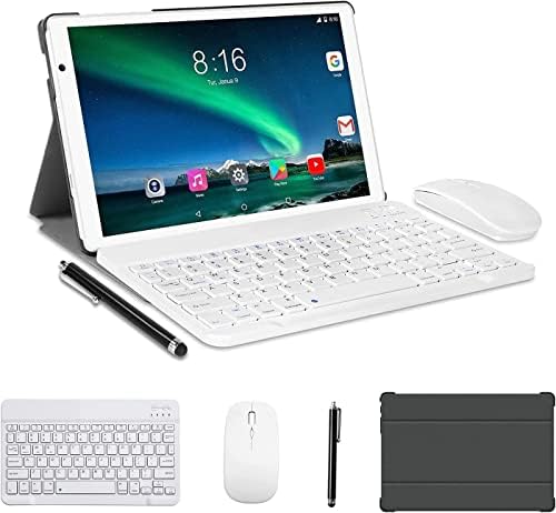 Tablette TOSCiDO 10 pouces Octa Core Tablette Android 11,4 Go de RAM, 64 Go de ROM extensible jusqu'à 1 To, appareil photo 13M et 5M, Wi-Fi 5G, Bluetooth 5.0, GPS, Type-C, clavier Bluetooth, souris, étui pour tablette et plus encore - Argent
 Fiche Technique et Prix au Maroc