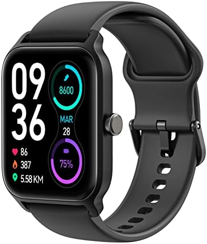 TOOBUR Montre Connectée de Suivi de Fitness avec Alexa Intégrée pour Hommes/Femmes, avec Moniteur de Fréquence Cardiaque, Moniteur D’oxygène Sanguin et Suivi du Sommeil 24 H/24, 7 J/7, Noir, 44 mm Fiche Technique et Prix au Maroc