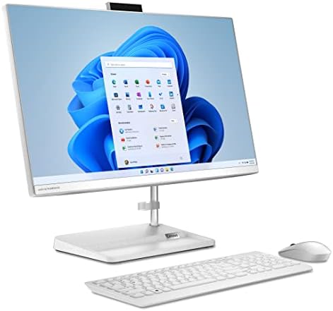 Lenovo IdeaCentre AIO 3 Gen 6 Ordinateur de Bureau 2-en-1 Écran FullHD 23,8" AMD Ryzen 5 5500U 16 Go RAM, SSD 512 Go, Windows 11 Home Blanc - Souris et Clavier QWERTY Espagnol sans Fil Fiche Technique et Prix au Maroc