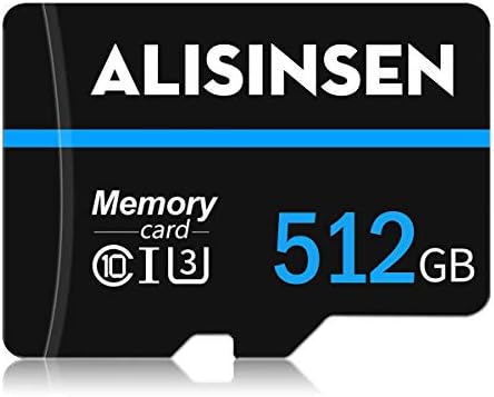 Carte Micro SD Haute Vitesse 512 Go Carte mémoire à 10 Niveaux 512 Go avec Adaptateur pour Smartphones, appareils de Surveillance, caméras Mobiles Fiche Technique et Prix au Maroc