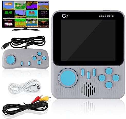 OSDUE Console De Jeux Portable, Console De Jeu Retro FC avec 666 Jeux Classiques, Batterie Rechargeable 1200 mAh Peut Etre Connecté à Une TV, Supporte Deux Joueurs, Présent pour Adultes Enfants, Gris Fiche Technique et Prix au Maroc