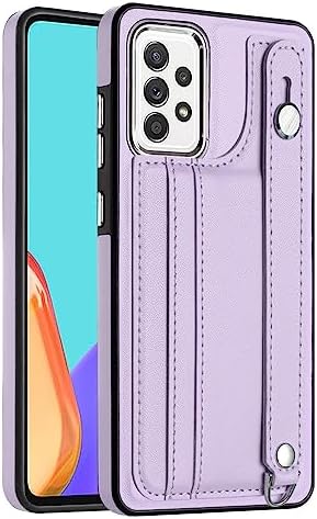 Case Tablet PC Étui portefeuille for Samsung Galaxy A53 5G, dos en cuir PU souple + doublure en microfibre douce anti-rayures avec bracelet réglable, béquille, housse de protection antichoc résistante Fiche Technique et Prix au Maroc