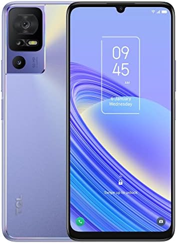 TCL 40SE Téléphone Portable 128 Go ROM 4 Go RAM, Smartphone Android 13, Écran 6.75", Double SIM, Caméra Triple 50MP, Téléphone Cellulaire NFC, 5010 mAh, avec Ecouteurs Filaires, sans Chargeur, Violet Fiche Technique et Prix au Maroc