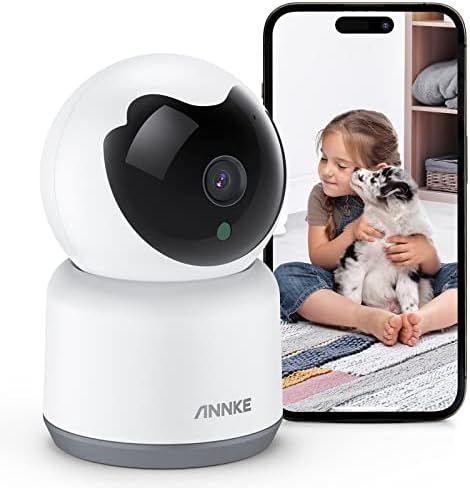 ANNKE Caméra Surveillance WiFi Intérieure, 360° Caméra sans Fil 3MP pour Bébé/Animal/Maison, AI Détection de Mouvement Humain,Vision Nocturne,Audio Bidirectionnel,Connectée Smartphone,Accès à Distance Avis, Fiche Technique et Prix au Maroc