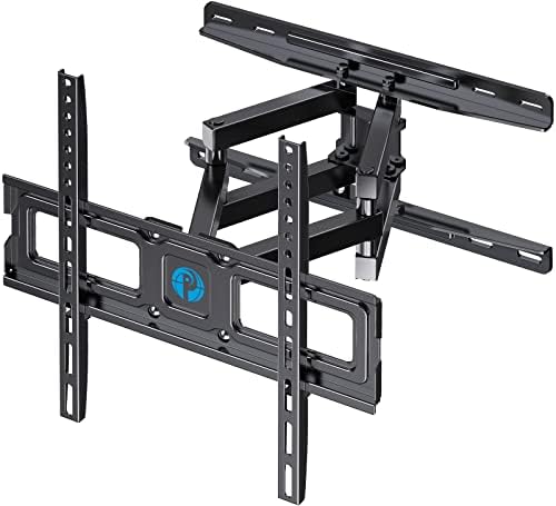 TV Wall Mount Full Motion Articulating Swivel Extension for Most 26-65 Inch Flat Curved TVs with Max VESA 400x400mm up to 88lbs, Wall Mount TV Bracket fits 12,16 inch Wood Stud by Pipishell Fiche Technique et Prix au Maroc