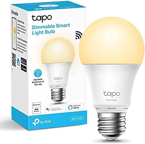 Tapo Ampoule Connectée, Ampoule LED E27 Blanc Chaud 2700K, 8.7W 806Lm Dimmable, Compatible avec Alexa et Google Home, Commande Vocale, Economie d'énergie, Tapo L510E Avis, Fiche Technique et Prix au Maroc