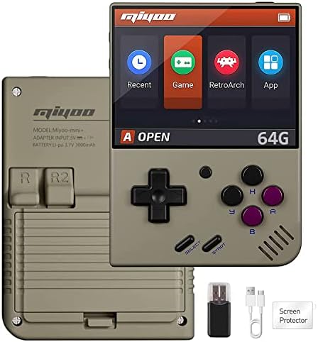 Miyoo Mini Plus Console de Jeu Portable, 64Go avec 7000+ Jeux, Miyoo Mini+ Console Rétro Portable Cortex-A7 Linux System, 3000mAh Rétro Console de Jeux Portable 3.5 Pouces IPS Screen(Gris)
 Fiche Technique et Prix au Maroc