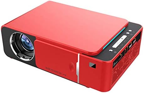 Mini Projecteur Portable 3500 Lumens 1080P Full HD Prisen Charge, 176" Affichage 30000 Heures LED Vidéo Projecteur Compatible Avec Smartphone TV Stick HDMI SD USB, Projecteur De Cinéma Maison,Rouge Fiche Technique et Prix au Maroc