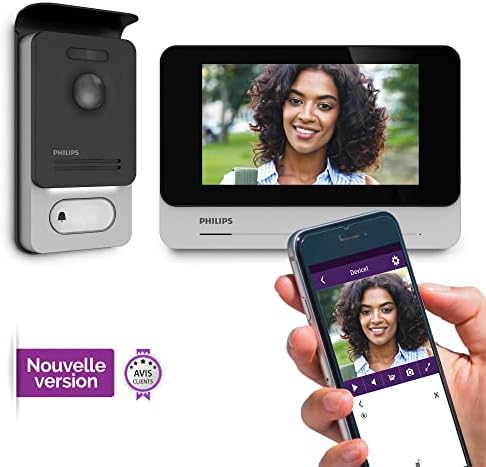 Philips Welcome - Visiophone - Eye Connect 2, Visiophone connecté au Smartphone, Contrôle d'accès RFID, Fonction Message d'absence Visiteurs, Fonction Intercommunication et Monitoring - 531036 Avis, Fiche Technique et Prix au Maroc