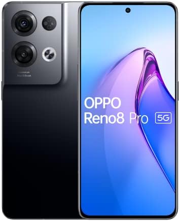 OPPO Reno8 Pro - 5G Smartphone - Double SIM - RAM 12 Go/Mémoire Interne 256 Go - écran OEL - 6.7" - 2412 x 1080 Pixels (120 Hz) - 3 x caméras arrière 50 MP - Front Camera 32 MP - Noir glacé Fiche Technique et Prix au Maroc