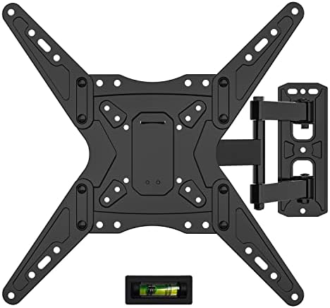 WALI TV Wall Mount for Most 26-55 inch LED TV Flat Panel Screen, Full Motion TV Mount Bracket with Perfect Center Design up to 400x400mm, Weight up to 99lbs (2655LO), Black Fiche Technique et Prix au Maroc