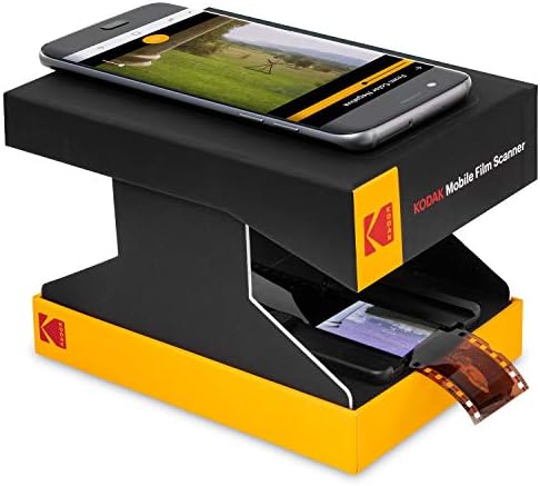 Kodak Mobile Film Scanner - Fun Novelty Scanner Lets You Scan and Play with Old 35mm Films & Slides Using Your Smartphone Camera - Cardboard Platform & Eco-Friendly Toy LED Backlight Fiche Technique et Prix au Maroc