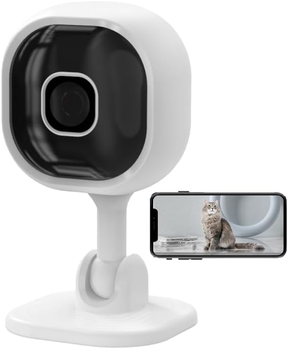 LySuyeo Caméra de surveillance intérieure 1080p Wi-Fi avec détection de mouvement, vision nocturne, audio bidirectionnel, babyphone avec caméra, caméra pour chien Fiche Technique et Prix au Maroc