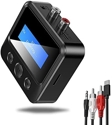 Émetteur Bluetooth, émetteur-récepteur Bluetooth 2 en 1 avec écran LCD, adaptateur audio Bluetooth, carte TF Plug-Play, prise en charge AUX 3,5 mm, RCA, pour TV/PC/voiture/MP3/lecteur CD/haut-parleur/casque (C39S)
Avis, Fiche Technique et Prix au Maroc