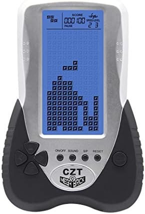 CZT Version améliorée de la Console de Jeu en Brique Grand écran avec Prise en Charge du rétroéclairage Bleu réglable Casque enfichable intégré 23 Jeux Cadeau pour Enfants Rechargeable Fiche Technique et Prix au Maroc