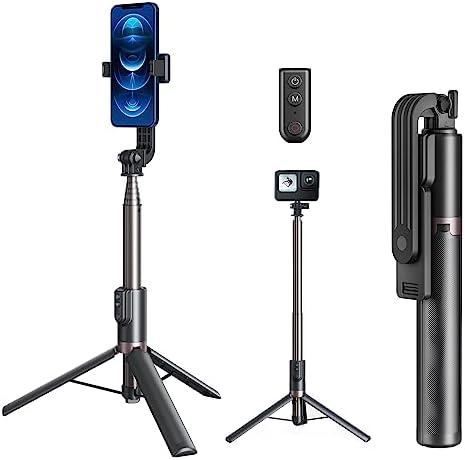 Adaptom 51.2"/1.3M Selfie Stick Trépied avec télécommande pour téléphones GoPro, Aluminium Long Pole Extension Vlog Monopod Handler pour Go Pro Max Mini Hero 11 10 9 8 iPhone Android Camera Accessories
 Fiche Technique et Prix au Maroc