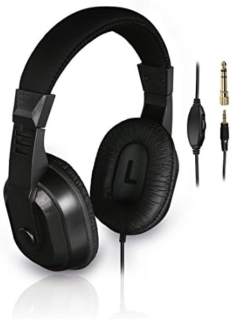 Thomson Casque TV avec câble long (Supra-auriculaire, longueur du câble 8m, regarder la télé, écouter la musique, avec contrôle du volume, prise jack 3,5mm avec adaptateur 6,35mm) Noir, ≥75mV,32Ohms Avis, Fiche Technique et Prix au Maroc