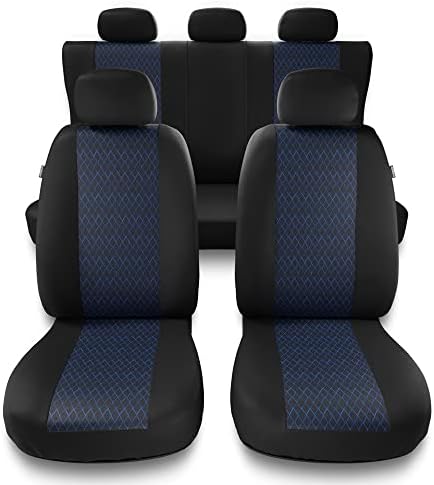 Mossa Housses de siège universelles adaptées pour Peugeot 205, 206, 207, 208 (1983-2019) - PF-BL Fiche Technique et Prix au Maroc