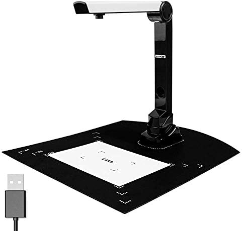 Visualiseur de documents pour l'enseignement des scanners pour ordinateurs portables PC portable USB 8 MP HD A4 Format Doc Cam Photo Scanner en ligne avec OCR, Scan Snap, numérisation automatique de Fiche Technique et Prix au Maroc