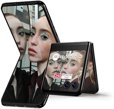 Motorola Razr 40 Ultra 5G 256 Go de stockage + 8 Go de RAM – Écran FHD 6,9"/3,6" – Double SIM (Nano SIM + eSIM) débloqué Android 13 sans carte SIM (Noir infini) Fiche Technique et Prix au Maroc