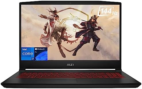 MSI Katana GF66 Gaming Laptop, 15.6" FHD Anti-Glare IPS 144Hz, 12th Gen Intel Core i7-12700H, GeForce RTX 3060 6GB, 16GB RAM, 1TB PCIe 4.0, Backlit KB, WiFi 6, USB-C, HDMI, US Version KB, Win 11 Pro Fiche Technique et Prix au Maroc