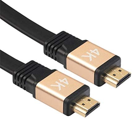 Cable HDMI Plat 4K Male 5m pour TV HAIER Gold 3D Full HD Television Console PC TV Ecran 1080p (Or) Fiche Technique et Prix au Maroc