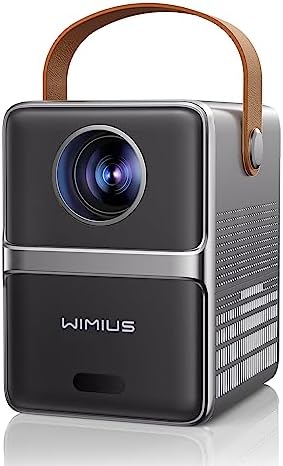 【Focus Électrique】 Mini Projecteur, 8500 Lumens 5G WiFi Bluetooth 5.2 WiMiUS Vidéoprojecteur Portable, Supporte 1080P Full HD Projecteur Home Cinéma pour Phone, TV Stick, HDMI, AV, USBAvis, Fiche Technique et Prix au Maroc
