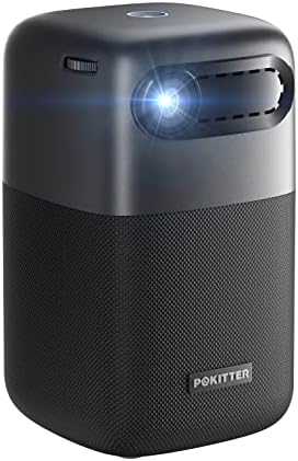 Mini Vidéoprojecteur, POKITTER Pod DLP Projecteur Portable, Batterie 2,5H, 150 ASIN, Courte Distance, Haut-parleurs Haute qualité, Image 20-80 ",Android 9.0, 480P Native, NoirAvis, Fiche Technique et Prix au Maroc