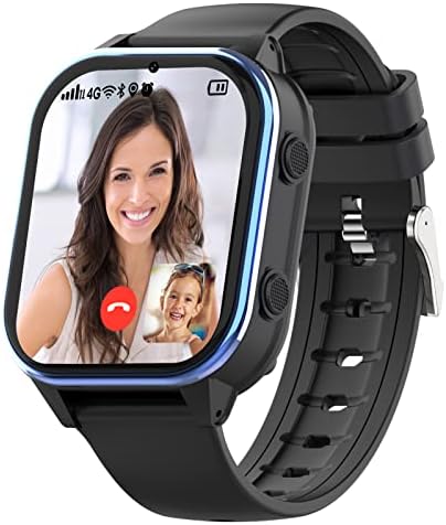 SEVGTAR 4G Montre Connectée Enfant, Batterie 900 mAh Smartwatch Enfant, avec WIF/GPS/Bluetooth Appel SOS Chat et Vidéo Musique Podomètre Alarme Caméra Mode école pour 5-12 Garçons Filles Fiche Technique et Prix au Maroc