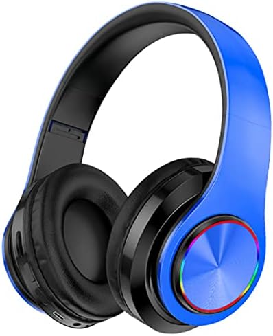 MUARRON Casque Bluetooth sans Fil-Lampes colorées/Pliantes/Grande capacité de la Batterie/Microphone intégré-Bluetooth 5.0/10 m Range/Surround stéréo Avis, Fiche Technique et Prix au Maroc