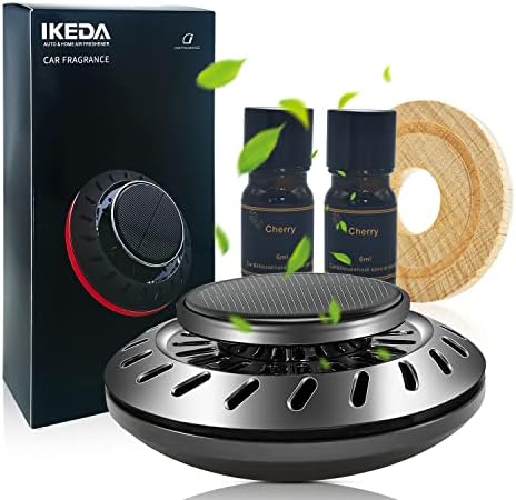 Diffuseur Solaire de Désodorisants de Voiture | 12ml d'huile Parfumées de Cerise | Parfum Puissant et Durable | Odeur Fraîche Couvre les Odeurs | Accessoires de Voiture Interieur pour Hommes et Femmes Fiche Technique et Prix au Maroc