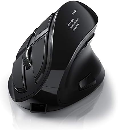 CSL - Souris sans fil optique verticale avec écran OLED Wireless mouse, Boutons programmables, Souris de bureau ergonomique reposante pour le Bras, Soulagement de l'épicondylite, Windows 7 8 8.1 10 11Avis,  Fiche Technique et Prix au Maroc